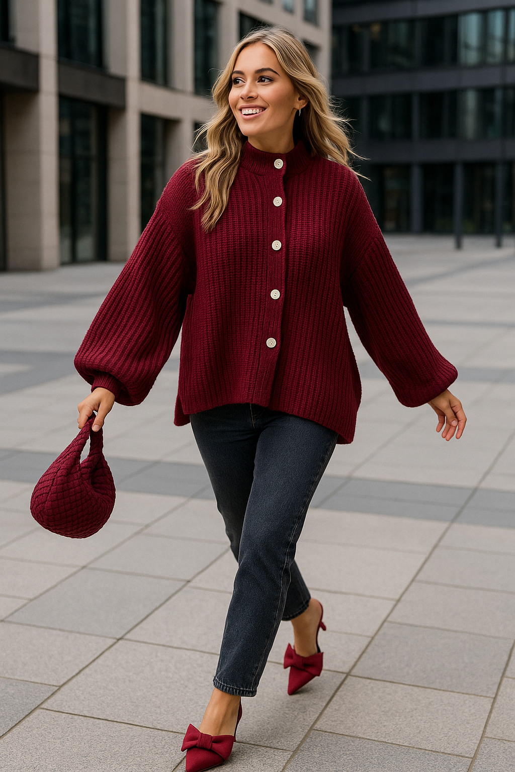 Oversized Chunky Knitted Top