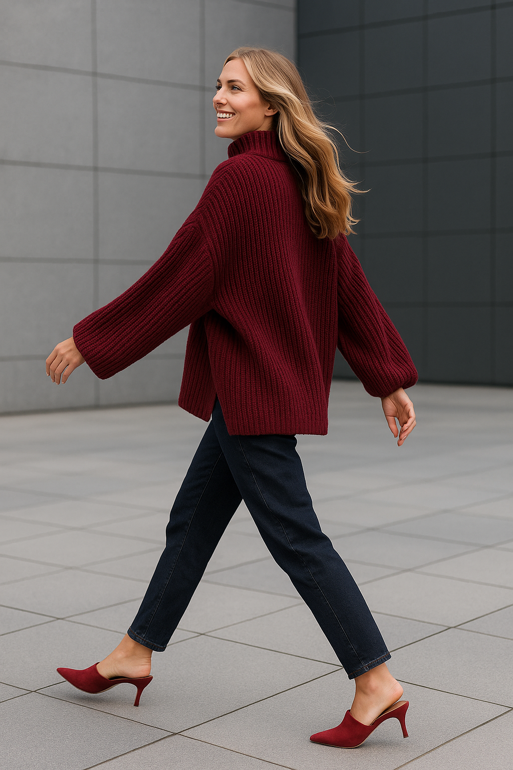 Oversized Chunky Knitted Top