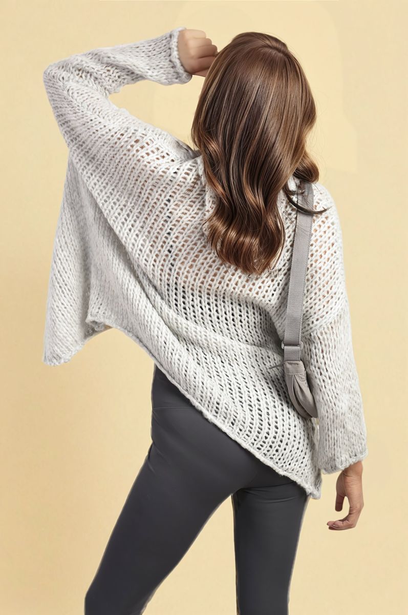 Chunky Knit Long Sleeve Cardigan