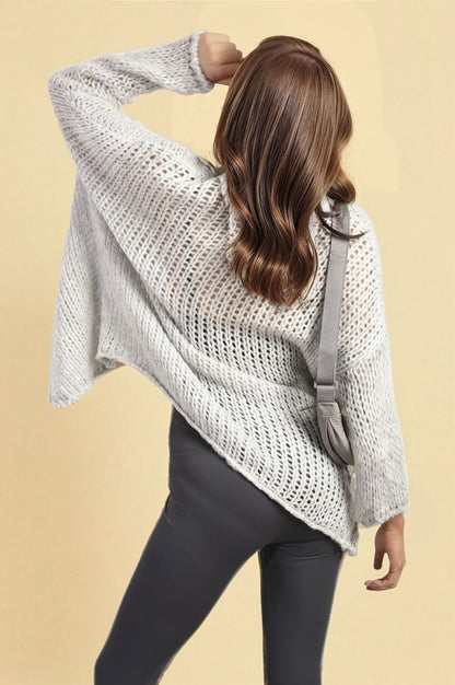 Chunky Knit Long Sleeve Cardigan
