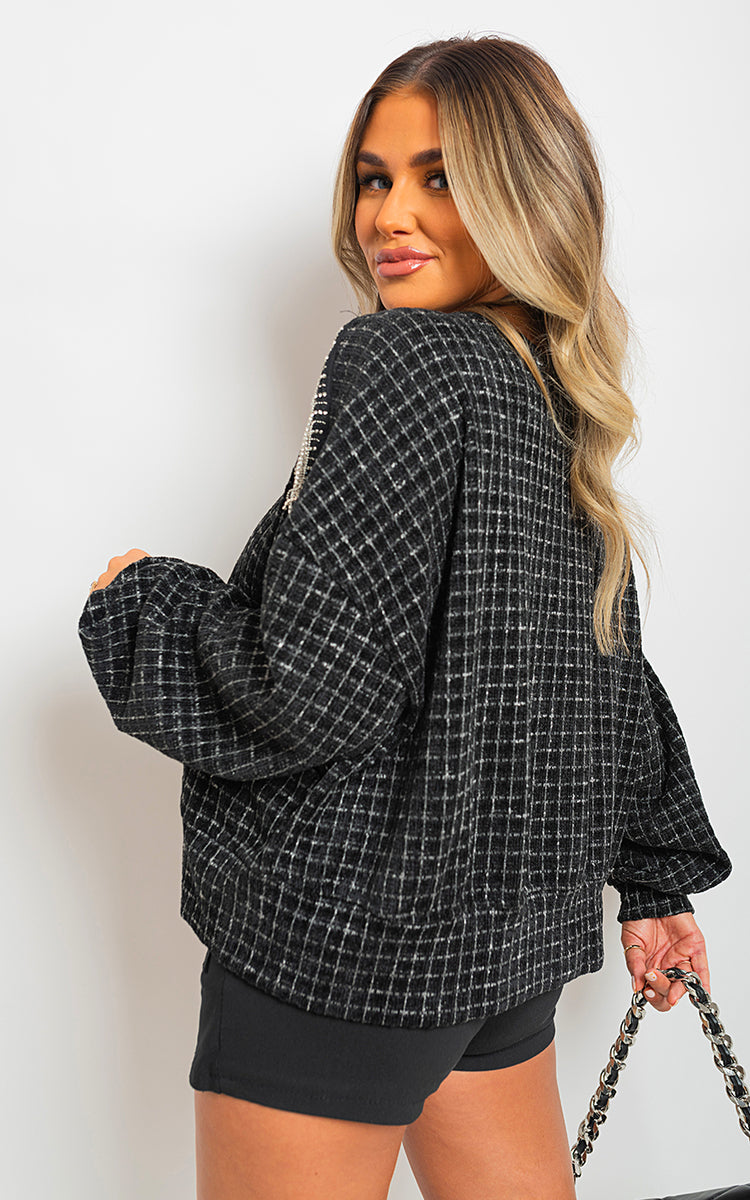 Knitted Long Sleeve Tassel Jumper