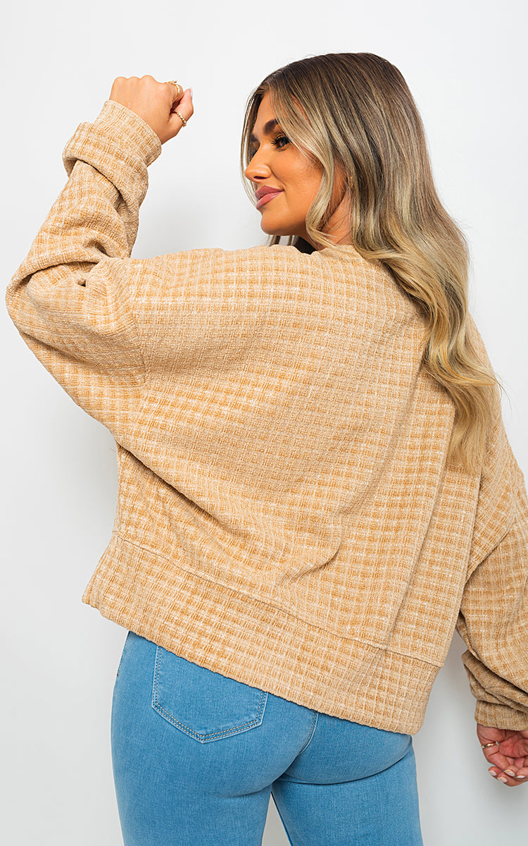 Knitted Long Sleeve Tassel Jumper
